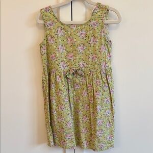 Yellow and Pink Sleeveless Scoop Neck Sundress